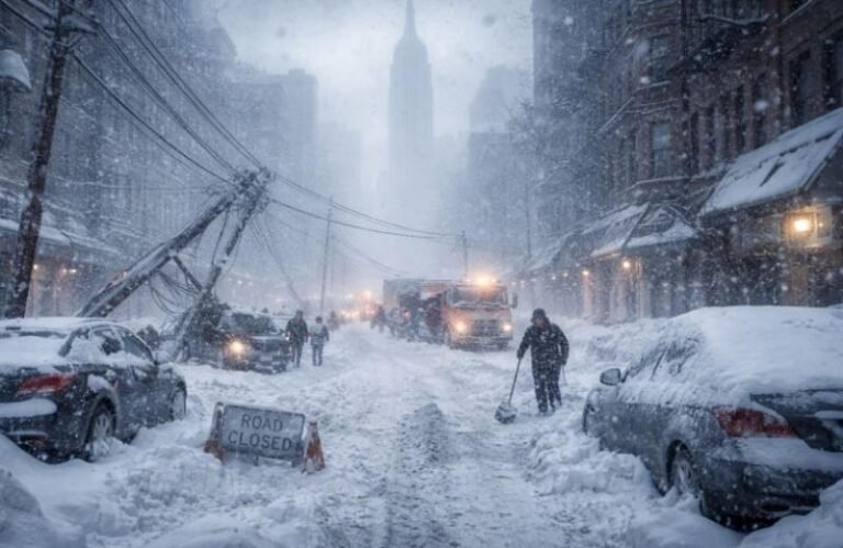बर्फीले तूफान से अमेरिका के 18 राज्यों में आपातकाल जैसी स्थिति 