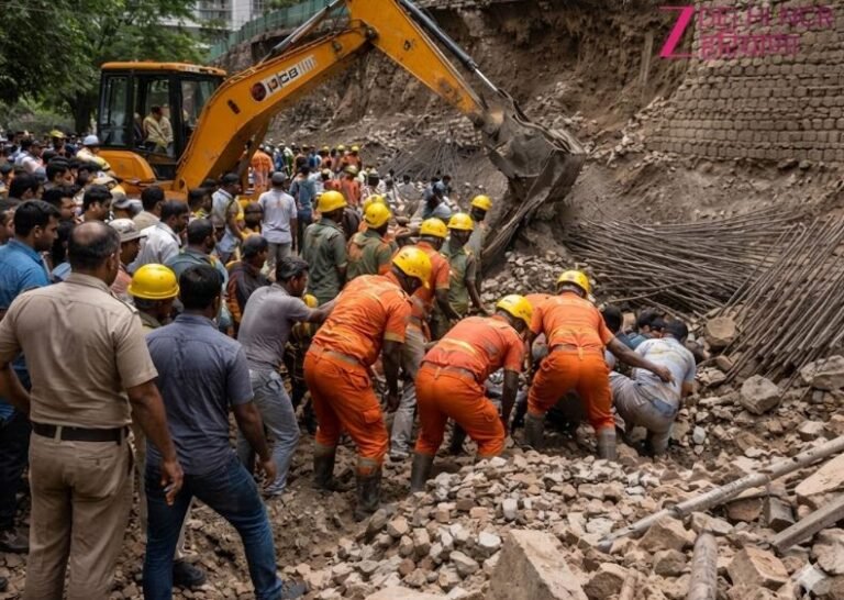 निर्माणाधीन प्रोजेक्ट की दीवार गिरी, 7 मजदूरों की मौत