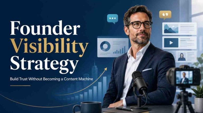 Founder Visibility Strategy: How Business Leaders Build Trust Without Becoming Content Machines